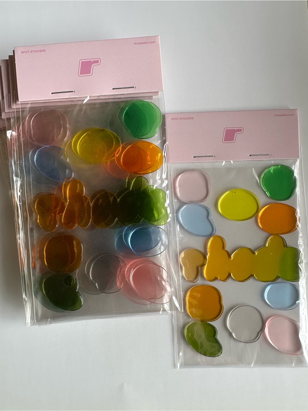 Rhode xJustin Beiber Hailey Spot Squishy Jelly Window Stickers 10-PACK Collector